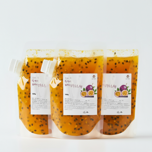 동화속 수제청 과일청 자일로스 패션후르츠청, 500g, 1개, 3개입