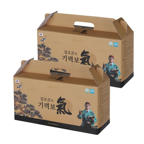 김오곤원장의 기력보 12가지 한약재 십전대보 진액 액기스 건강즙, 2.1L, 2개