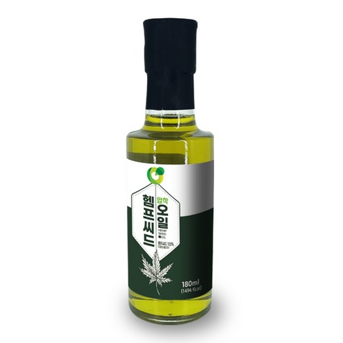 맛뜨락 저온압착 햄프씨드오일 100% 캐나다산 대마종자유 180ml, 1개
