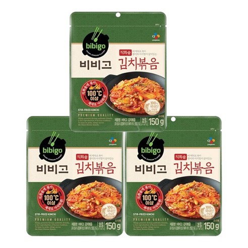비비고 김치볶음 150g 3개, 150g, 3개
