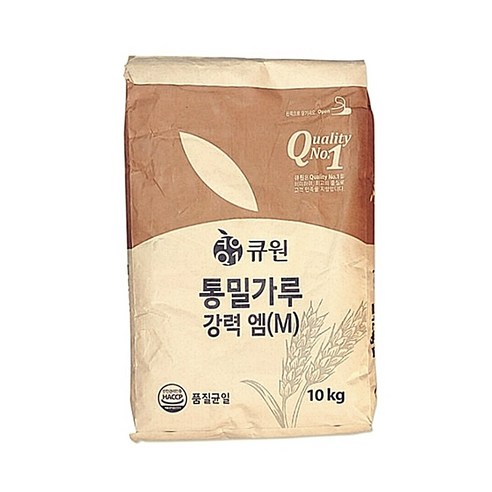 큐원 통밀가루 강력 M, 10kg, 1개