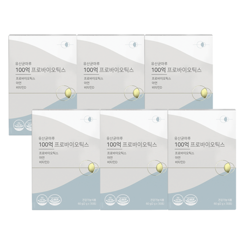 유산균마루 100억 프로바이오틱스, 60g, 6박스