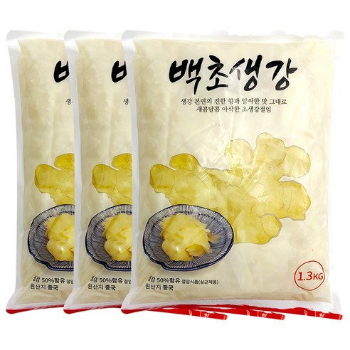 코우 백초생강 1.3kg 3개입, 1.3kg, 3개