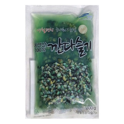 청정한 동강에서 잡은 자연산 깐다슬기