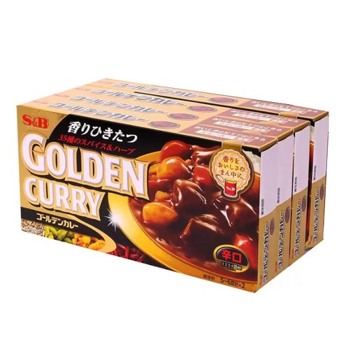 에스앤비 골든카레 매운맛, 198g, 4개