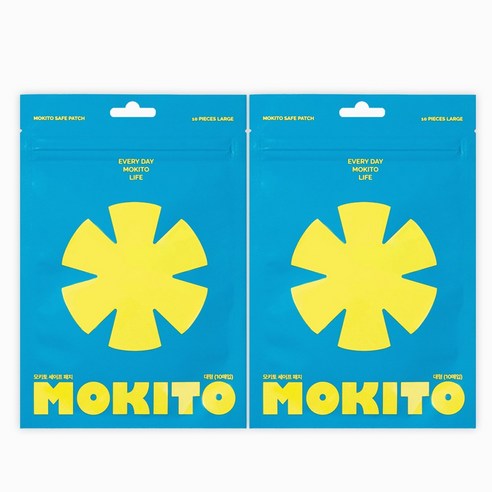모키토 세이프 패치 SMALL/LARGE 썸머패치 캠핑용품 여행필수품 야외활동 천연아로마향 24시간지속, 2개, LARGE(10매입)