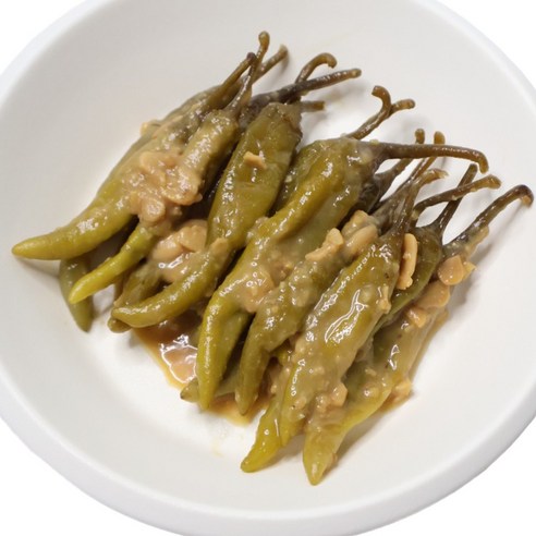 여우마을 수제반찬 촌스러운 된장고추무침 고추장아찌, 3개, 500g