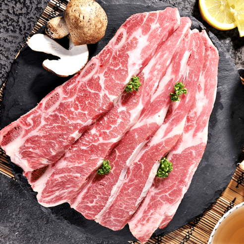 (내일츨고) 미트컷 소 LA 눈 꽃갈비 곡물 등급 (호주산) 4kg