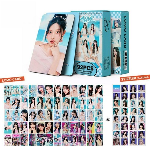 아이브 IVE 2025 신상 포토카드 포카 비공굿 도무송 다꾸, Alive, 1개