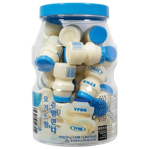 YPNN 요거트향 츄잉캔디 미니 야쿠르트 사탕 12g x 30개 (1통)