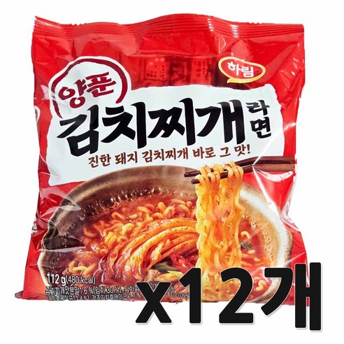 하림 양푼김치찌개라면 112g