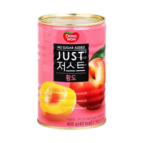 푸드올마켓_ 동원 저스트 노슈가 황도 400g /2절, 400g, 1개