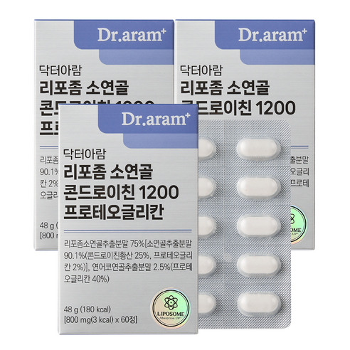 닥터아람 리포좀 소연골 콘드로이친 1200 프로테오글리칸 48g
