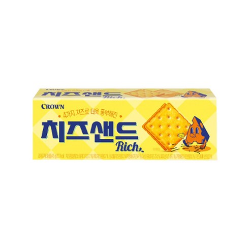 크라운 치즈샌드, 45g, 18개