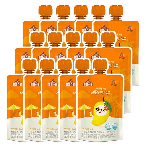 CJ 튼튼스쿨 너를위한 망고, 15개, 100ml