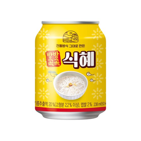 자연과사람들 전통식혜(정식품), 72캔, 238ml