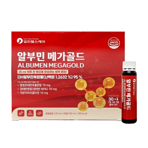 마시는수액 단백질 체력보충 프리미엄 알부민 메가골드, 2개, 30병