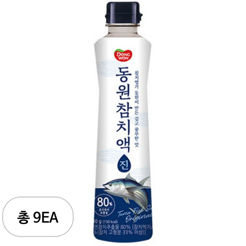 동원 참치액 진, 500g, 9개