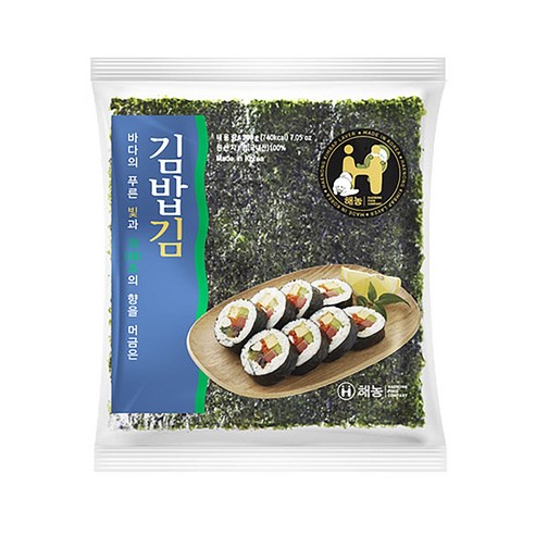 해농 김밥김 일반 100매/속 (행사), 230g, 5개