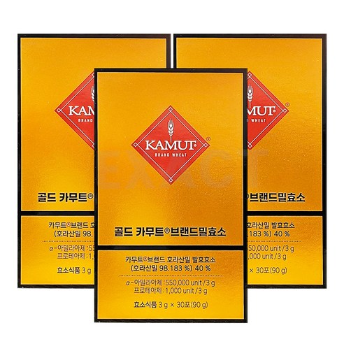 골드 카무트 효소 3g x 30포 3박스, 90g, 3개