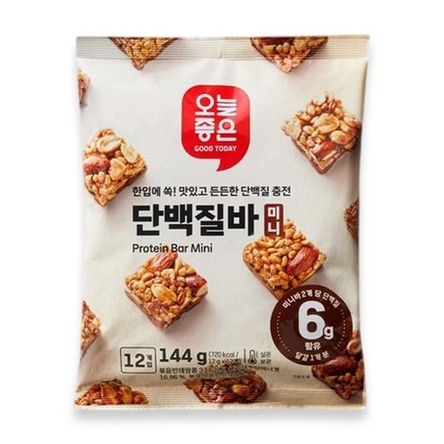 오늘좋은 한입에 쏙 단백질바 미니 144G, 1개, 144g