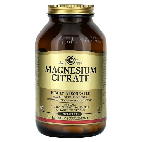 솔가 구연산 마그네슘 120정 시트레이트 Magnesium