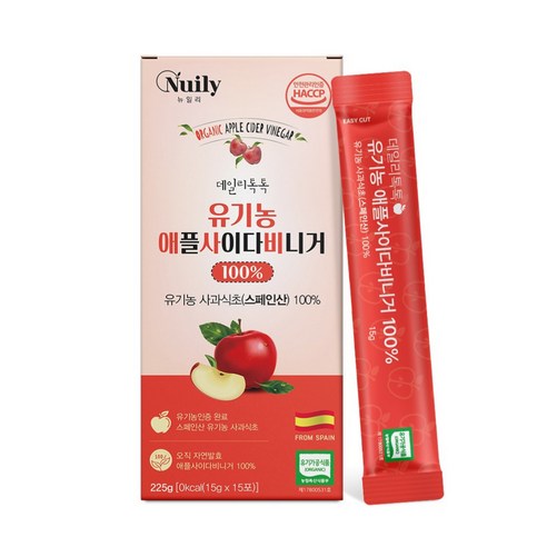 띵스팟 유기농 애플사이다비니거 스페인사과식초 체지방관리루틴 액상 15포