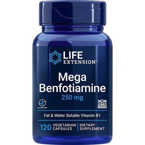 라이프익스텐션, 메가 벤포티아민 250mg 120캡슐 3개