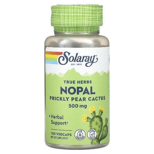 솔라레이 노팔 Nopal Prickly Pear Cactus 500mg 베지캡슐 100정