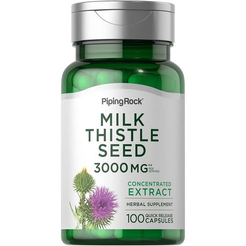 파이핑락 밀크 씨슬 씨드 3000mg 캡슐