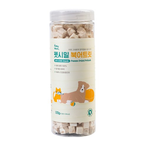 펫시밀 반려동물 북어트릿 간식, 북어, 120g, 1개