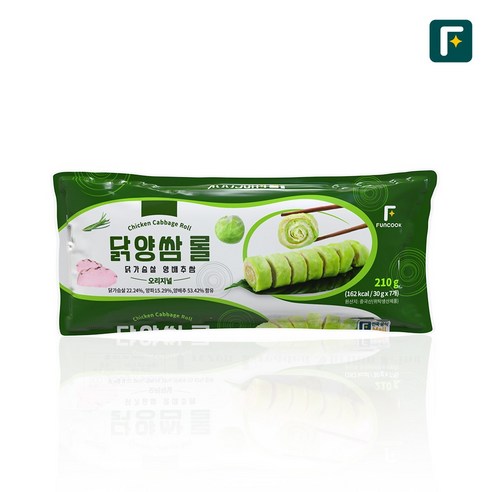 펀쿡 닭가슴살 양배추 롤 (30gX7개입), 3개, 210g