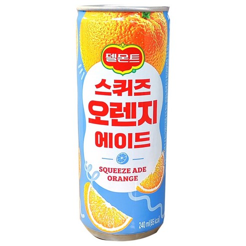 델몬트 롯데-델몬트스퀴즈오렌지240ml(30캔), 240ml, 30개