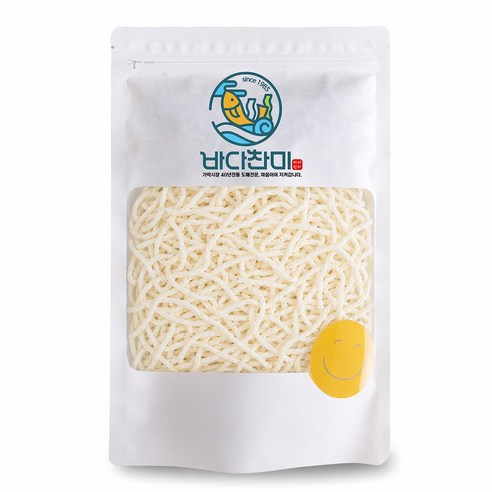 [바다찬미] 국내가공 부드러운 백진미채(최상급) 진미채, 500g, 1개