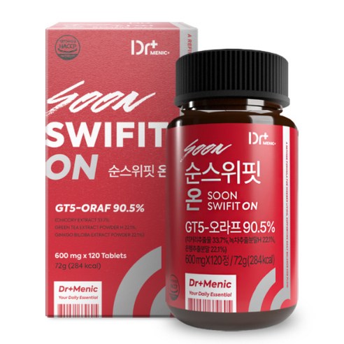 Dr Menic 순스위핏 온 식이 프로그램 스위치, 1개, 120정