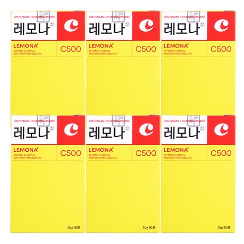 레모나산 비타민C 500mg 10P, 20g, 6세트