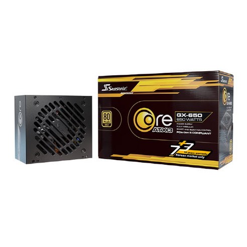 시소닉 CORE V2 GX-650 GOLD 풀모듈러 ATX3.1 파워 블랙 (ATX,650W)
