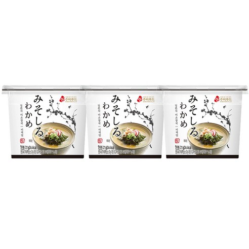 주비푸드 미소장국 미역맛 21g x 3개 / 컵국 즉석 미역국