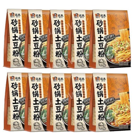 WANHE 싸궈투떠우펀 중국 뚝배기감자면 320g 10개, 10개, 320g
