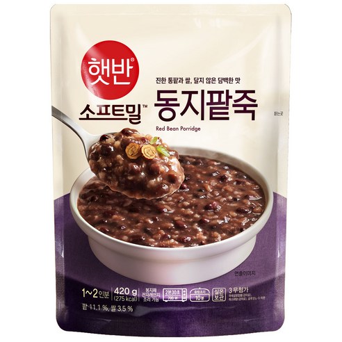 비비고 동지팥죽, 420g, 4개