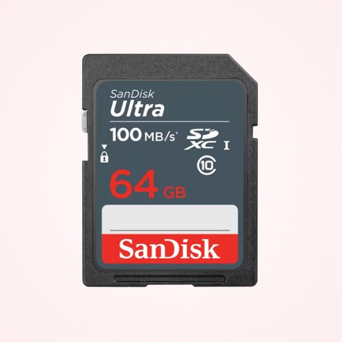 샌디스크코리아 공식인증정품  SD메모리카드 SDXC ULTRA 울트라 DUNR 64GB
