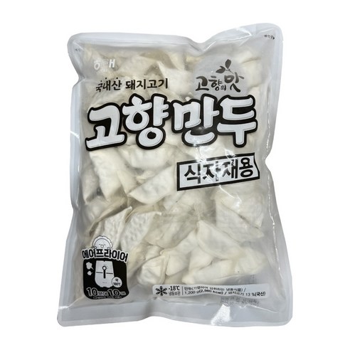 해태제과 해태 냉동 고향만두 1.2kg, 1.2kg, 1개