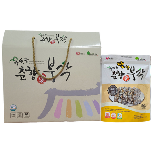 바래봉 춘향애부각 놀면뭐하니 찹쌀 수제 남원 화사 달달 간식 안주 김부각 선물세트 중, 500g, 1박스
