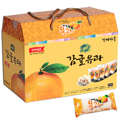 제주 감귤유과 300g (개별포장) 어버이날 선물 부모님 간식 단체 선물세트 전통 한과 어르신 어린이집 유치원 요양원