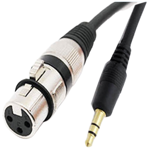 캐논 XLR(암) - 스테레오3.5(수) 마이크 케이블 XLR to 3.5 캐논 암-스테레오3.5 수 마이크 변환 케이블