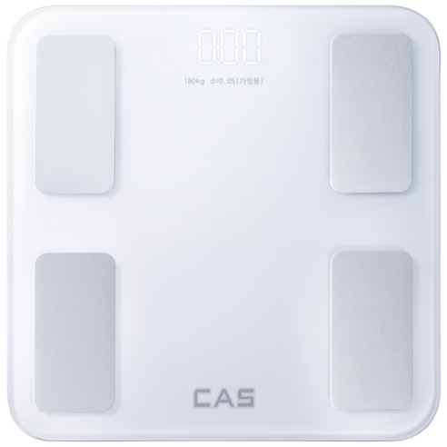 CAS 스마트인바디 체지방 체성분 체중계 BFA-S15 블루투스 카스, 화이트, 1개, BFA-S15