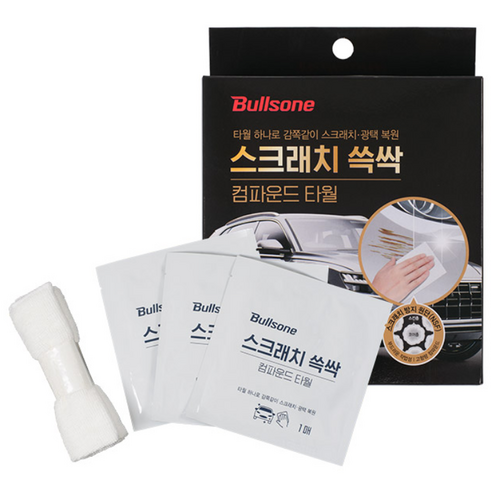 불스원 스크래치 쓱싹 컴파운드 광택 타월 3p