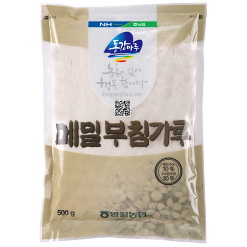 영월농협 동강마루 국산 메밀 부침가루, 4개, 500g
