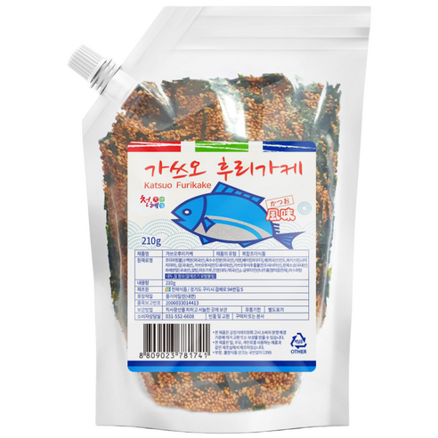 천혜식품 가쓰오 후리가케 210g  마게형