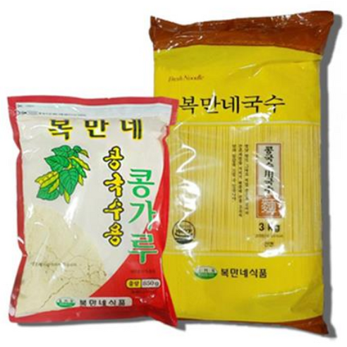 [SET] 복만네 콩국수 20인분 (면 3kg+콩가루 850g)
